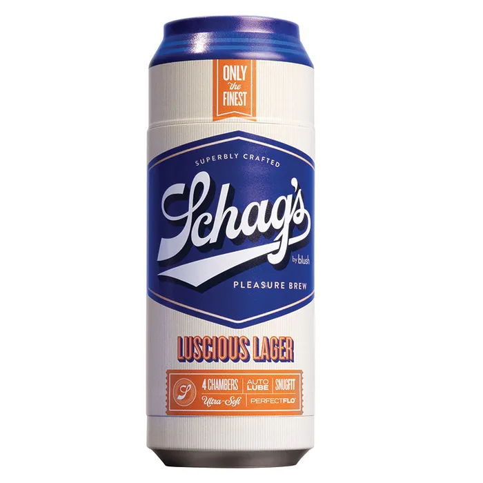 Schags Beer Can Stroker LusciousFrosted BLUSH Male Sex Toys