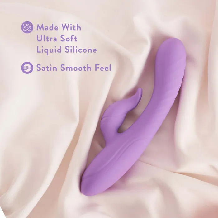 Vibrators Introducing Blush Evelyn Purple Rabbit Vibrator Blush Novelties