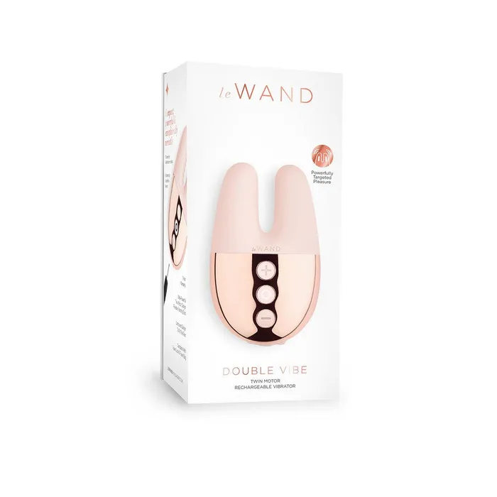Le Wand Vibrators Le Wand Chrome Double Vibe Rose Gold