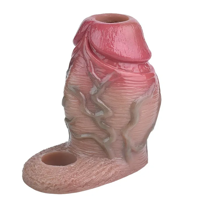Male Sex Toys FRRK S8109 Open Head Sheath With Ring Cock Silicon Penis Sleeve Realistic Hollow Dildo
