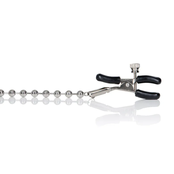 Silver Beaded Nipple Clamps CalExotics Anal