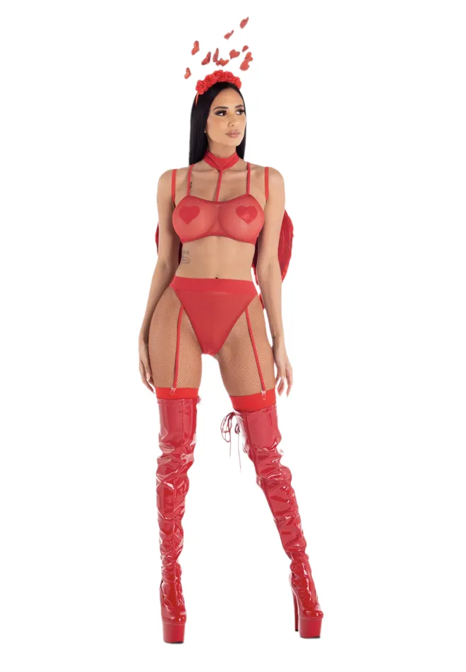 Anal Playthings Seductive Red Valentine Set