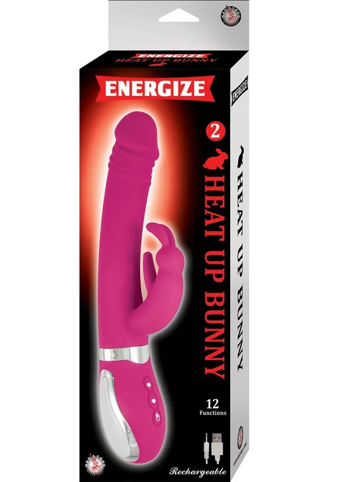 Energize Energize Heat Up Bunny 2 Rechargeable Silicone Warming Vibrator Female Sex Toys Energize Energize Heat Up Bunny 2 Rechargeable Silicone Warming Vibrator Female Sex Toys