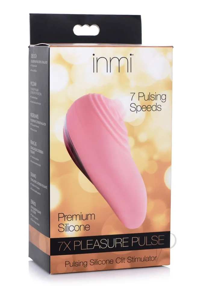 Inmi Vibrators Inmi 7x Pleasure Pulse Clit Stim Pink