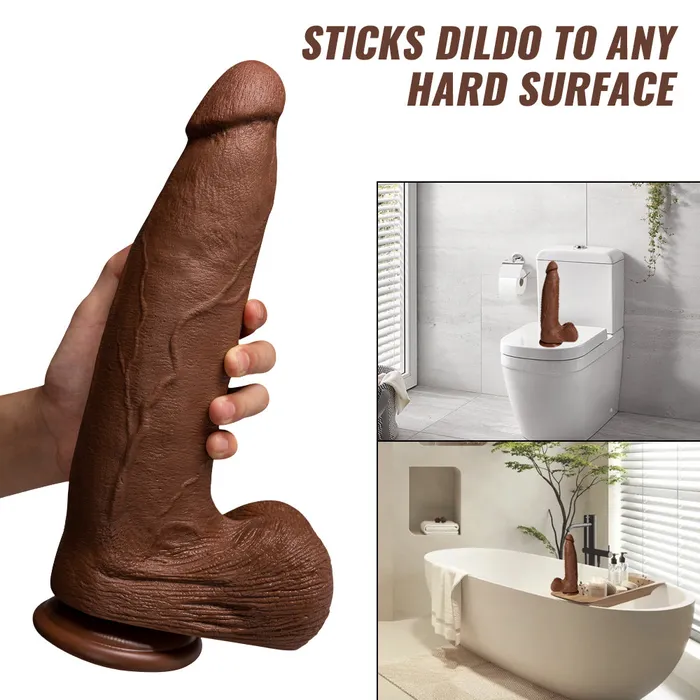 Oronova Dildos 134 Inch Realistic Brown Giant Dildo