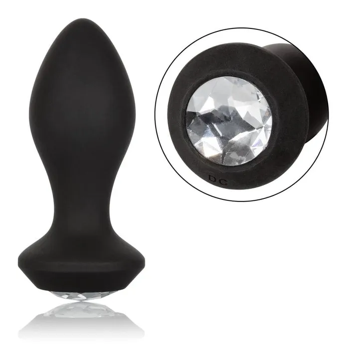 Anal CALEXOTICS Calexotics Power Gem Vibrating Petite Crystal Probe Black