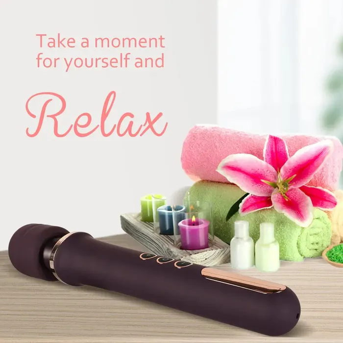 Olympia Luxury 10Speed Ergonomic Sex Wand Vibrator Clitoral Stimulator Romulus Female Sex Toys