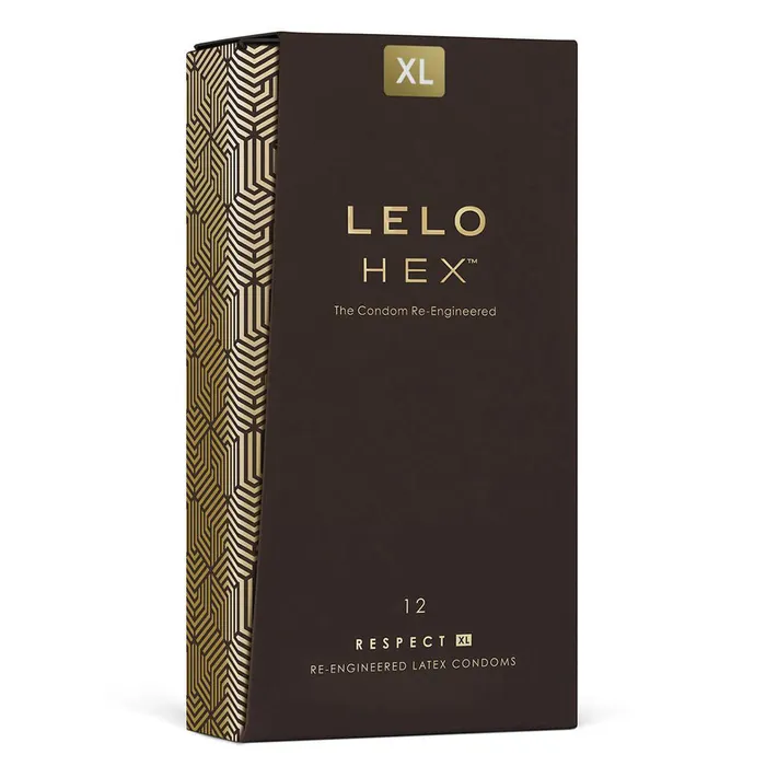 Lelo Hex Respect XL Honeycomb Condoms Lelo Male Sex Toys