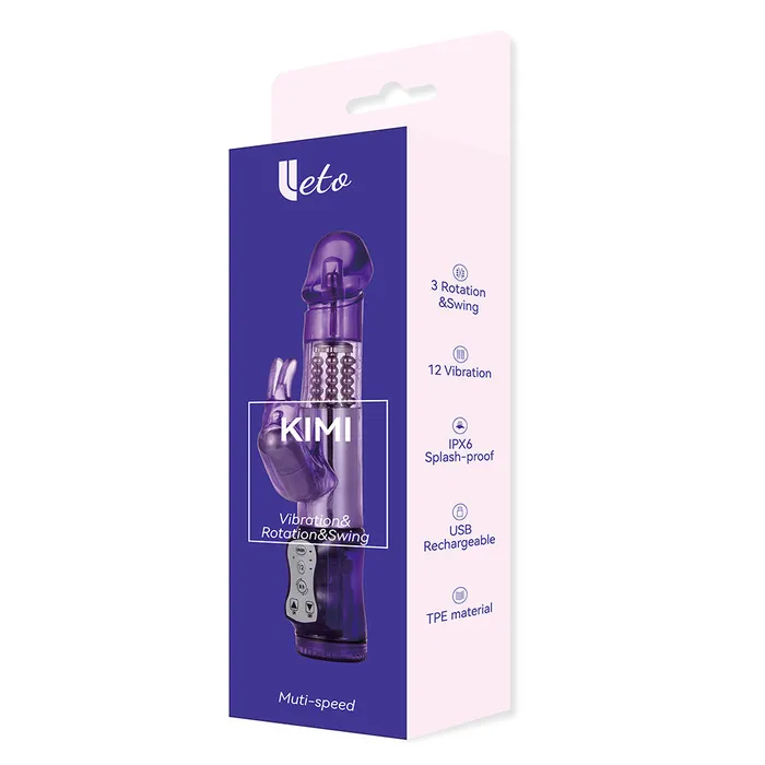 Leto Female Sex Toys Leto Kimi Rabbit Vibrator With Rotating Beads