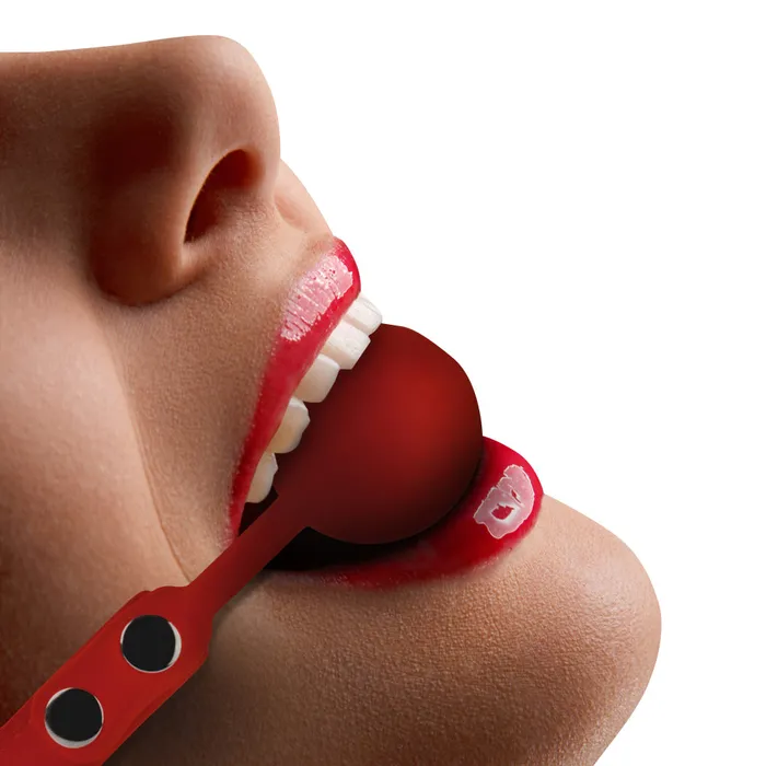 Ouch Solid Silicone Ball Gag Shots Media Male Sex Toys