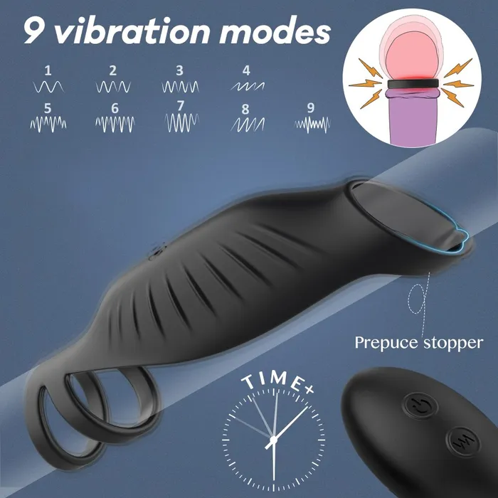 Wireless Vibrating Penis Ring Vibrator Lusty Age Male Sex Toys