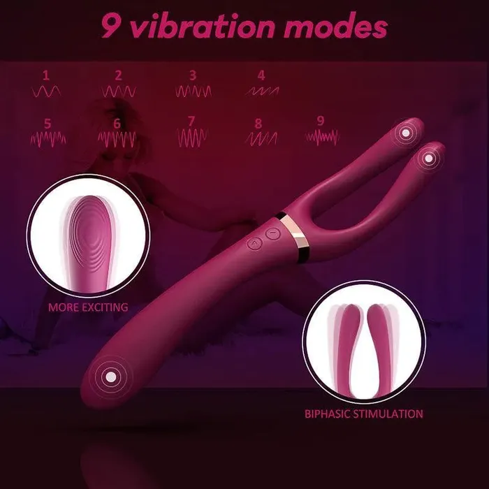Xinghaoya Female Sex Toys Three Head G Spot Vibrator for Sex Game