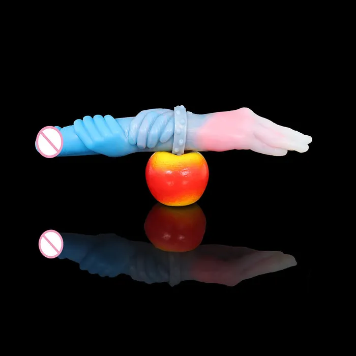 Anal Domlust Double End Fist Dildo Butt Plug Fantasy Colored Silicone Sex Toys for Women Lesbian