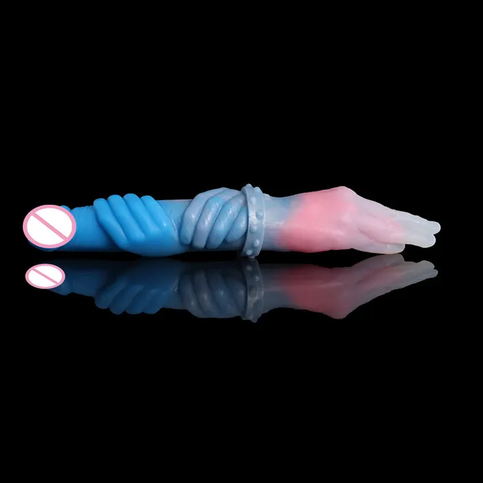 Anal Domlust Double End Fist Dildo Butt Plug Fantasy Colored Silicone Sex Toys for Women Lesbian