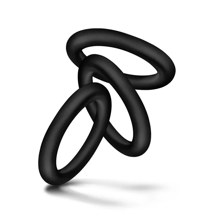 Blush Novelties Anal Performance Vs2 Pure Premium Silicone Cockrings Small Black Blush Novelties Anal Performance Vs2 Pure Premium Silicone Cockrings Small Black
