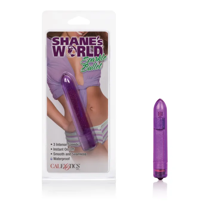 Female Sex Toys CalExotics Shanes World Sparkle Bullet Purple Female Sex Toys CalExotics Shanes World Sparkle Bullet Purple
