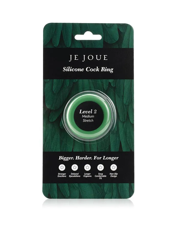 Green Silicone CRing Medium Stretch Je Joue Male Sex Toys