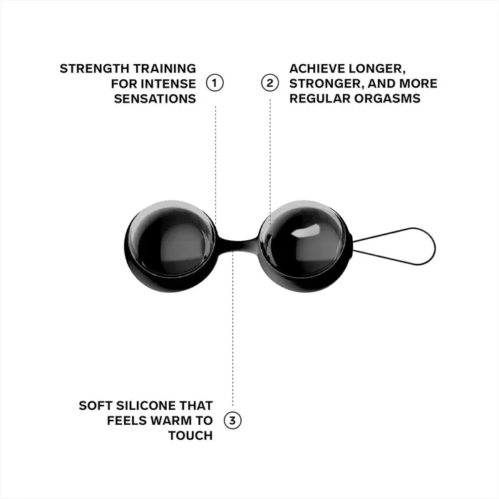LELO Beads Noir Stronger Orgasm Pelvic Floor Kegel Exercise Lelo Female Sex Toys