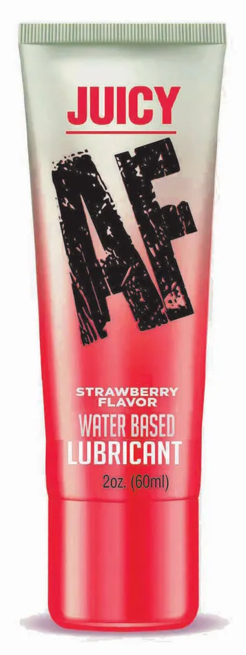 Lubricants Little Genie Juicy Af Strawberry Water Based Lubricant 2 Oz