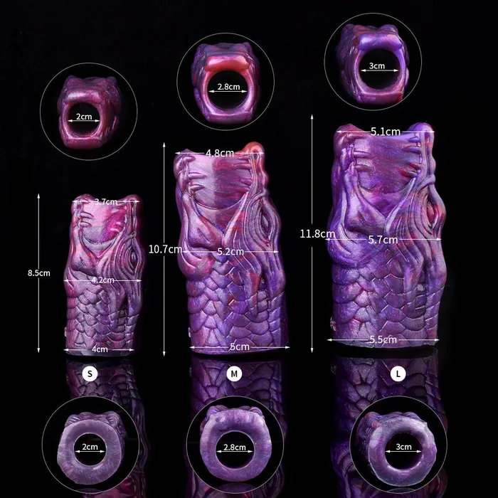 Male Sex Toys DirtyToyz Aine OpenEnded Dragon Cock Sleeve