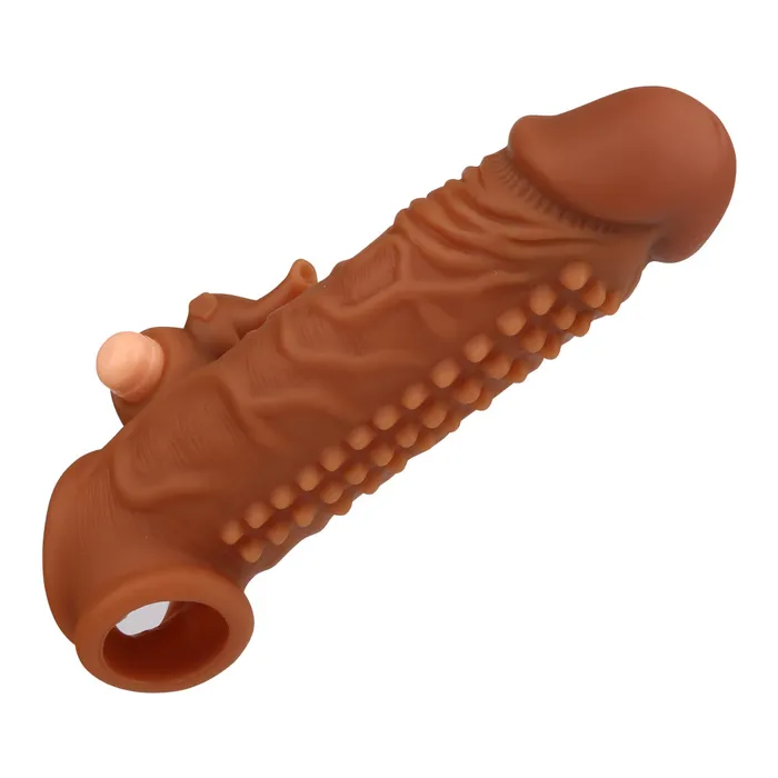 Male Sex Toys Domlust Vibrating Bullet Penis Sleeve Male Sex Toys Fantasy Knotted Rabbit Clit Stimulator Couple Fun