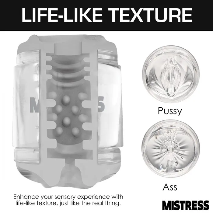 Male Sex Toys Mistress Double Shot Pussy and Ass Stroker Male Masturbator