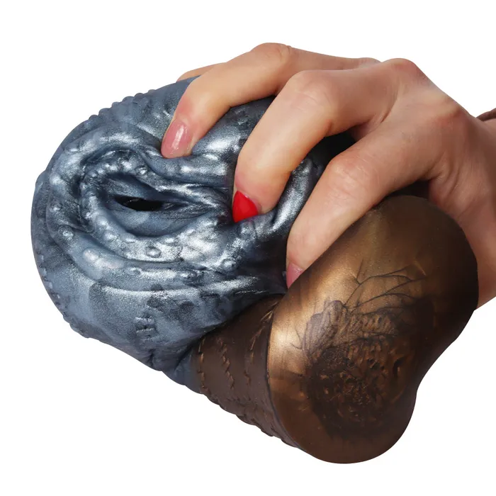 Metallic Pocket Pussy Sex Toys for Men Fantasy Vaginal Penis Blowjob Male Masturbator Domlust Male Sex Toys
