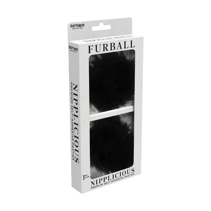 Nipplicious Furball Pasties Black Hott Products Unlimited Anal