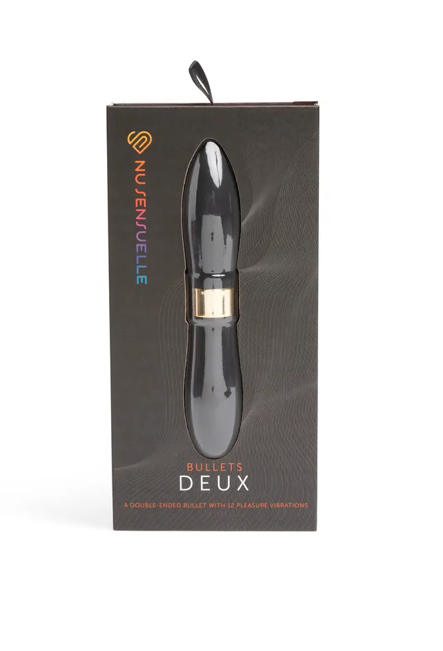 Nu Sensuelle DOUBLE ENDED DEUX BULLET BLACK Nu Sensuelle Vibrators