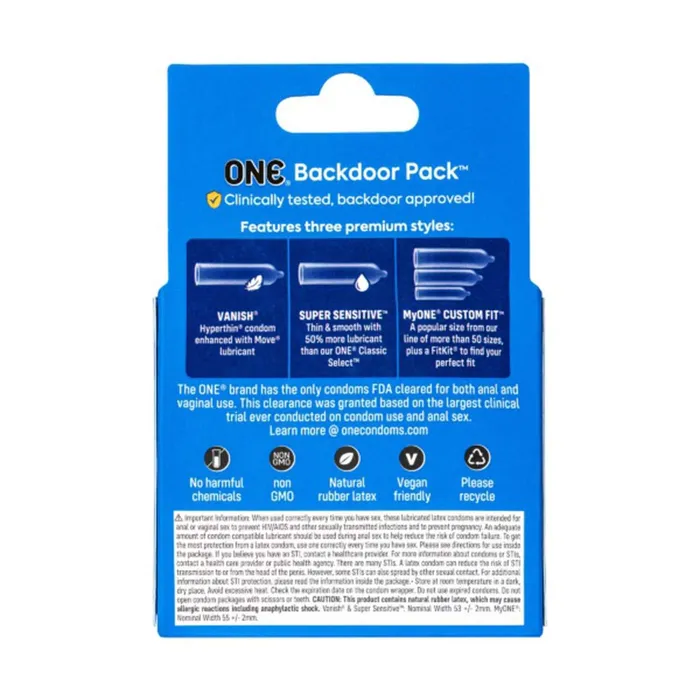 One Backdoor 3 Count Condoms Paradise Marketing Vibrators One Backdoor 3 Count Condoms Paradise Marketing Vibrators