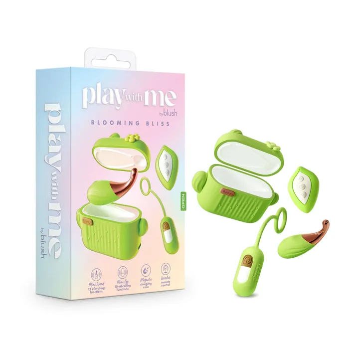 Play With Me Vibrator Kit Blooming Bliss Green Blush Couples