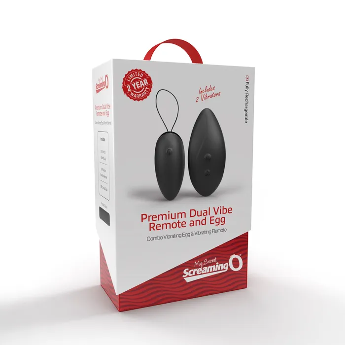 Screaming O Premium Dual Vibe Remote and Egg Black Vibrators Screaming O Premium Dual Vibe Remote and Egg Black Vibrators