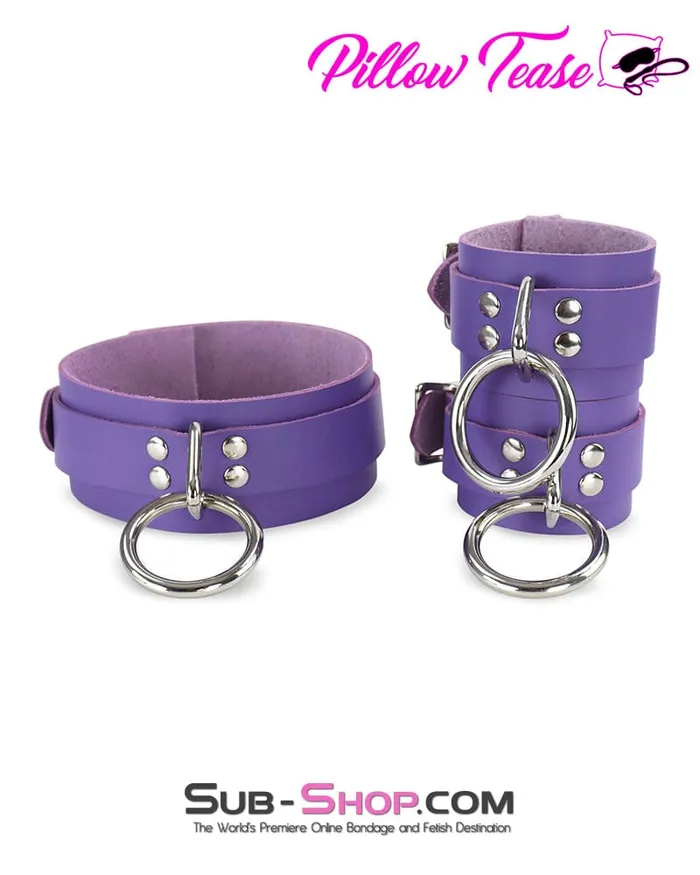0467A My Obsession Leather Bondage Wrist Cuffs Autumn Restraints