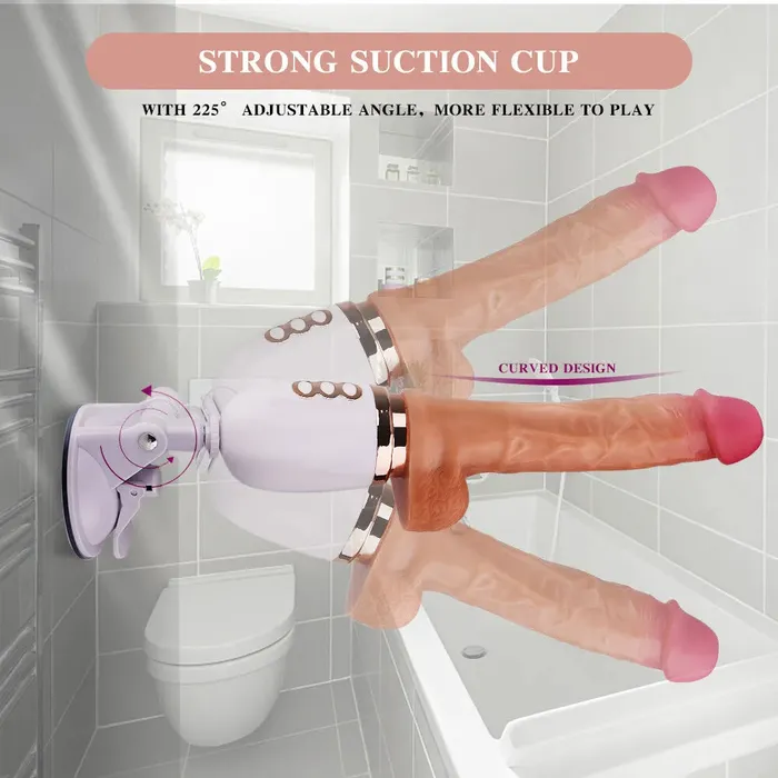 Dildos Automatic Heating Retractable Thrust Dildo 