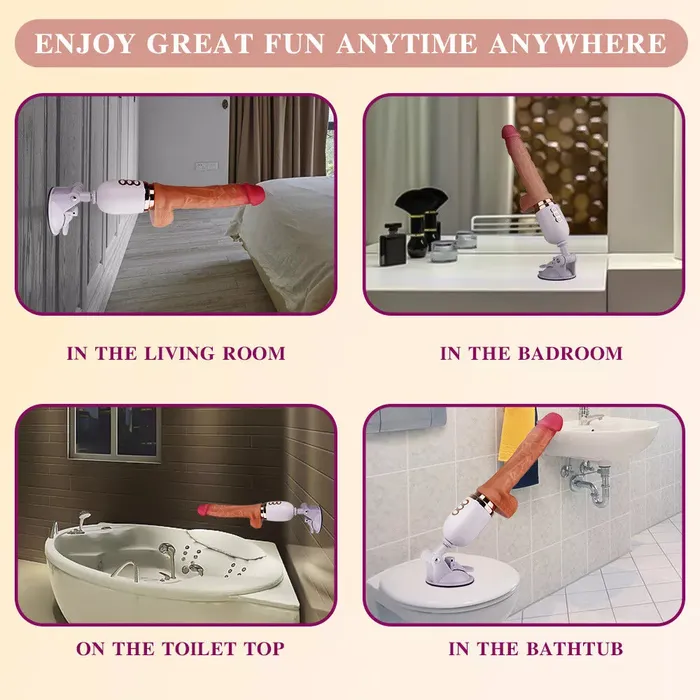 Dildos Automatic Heating Retractable Thrust Dildo 