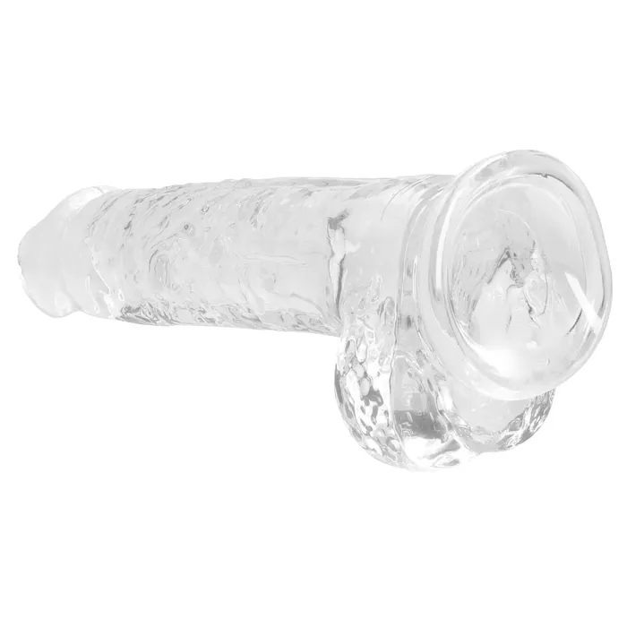 Female Sex Toys Shots 8 Inch Realistic Dildo With Balls Translucent