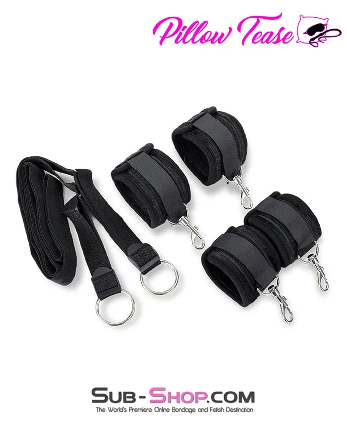 Moonwell 2708M Hogtied on the Bed Full Restraint Kit Female Sex Toys