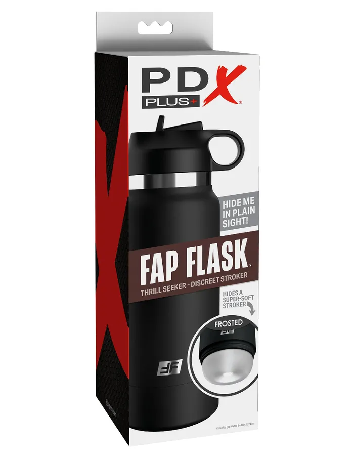 Pipedream Anal Fap Flask Thrill Seeker Black Bottle Frosted Pipedream Anal Fap Flask Thrill Seeker Black Bottle Frosted