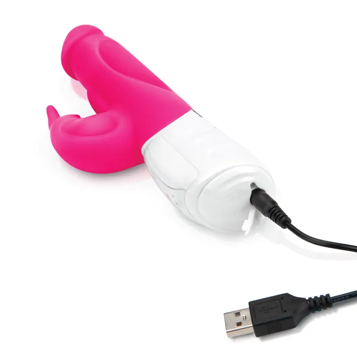 Rabbit Essentials Female Sex Toys Rechargeable Realistic Rabbit Vibrator With Throbbing Shaft