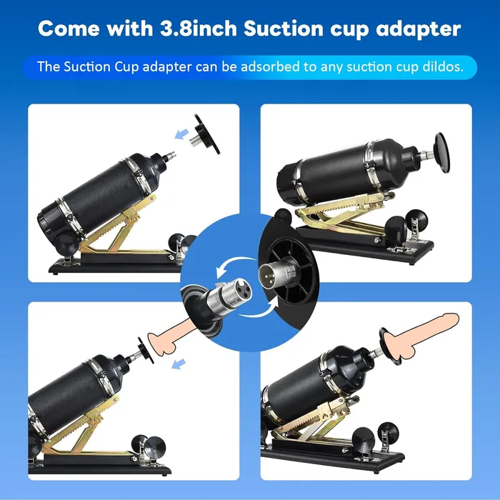 Lurevibe Female Sex Toys Automatic Sex Machine with 38inch Suction Cup Adapter and Dildo Attachments