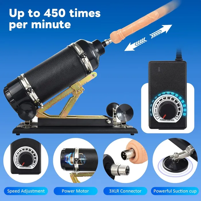 Lurevibe Female Sex Toys Automatic Sex Machine with 38inch Suction Cup Adapter and Dildo Attachments