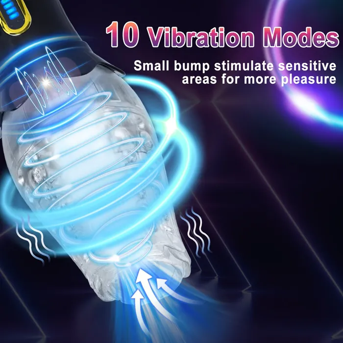 Lurevibe Male Rose Penis Trainer Rotating Vibrating Deepthroat Masturbator Lurevibe Male Sex Toys