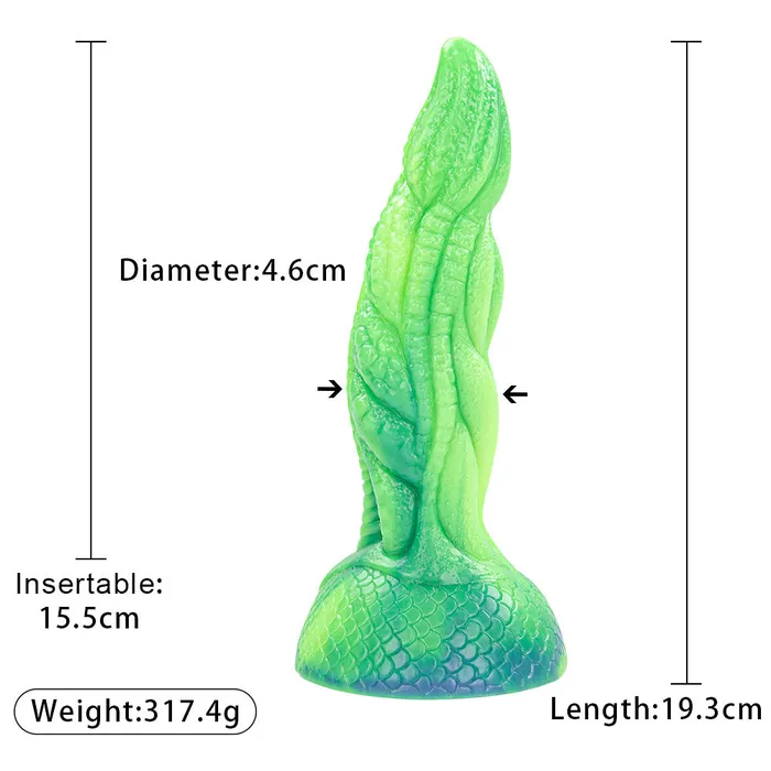 Lurevibe Vegetable Shaped Silicone Dildo Anal Plug Anal